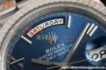 Rolex - DayDate 228239 Gain Weight 40mm Flt Pres SS/SS Blu/Rmn VSF V2 DD3255 | 롤렉스 - 데이데이트 228239 Gain Weight 40mm 플루티드 프레지던트 스테인리스 스틸/스테인리스 스틸 블루/로마 숫자 VSF V2 DD3255
