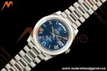 Rolex - DayDate 228239 Gain Weight 40mm Flt Pres SS/SS Blu/Rmn VSF V2 DD3255 | 롤렉스 - 데이데이트 228239 Gain Weight 40mm 플루티드 프레지던트 스테인리스 스틸/스테인리스 스틸 블루/로마 숫자 VSF V2 DD3255