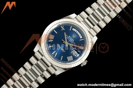 Rolex - DayDate 228239 Gain Weight 40mm Flt Pres SS/SS Blu/Rmn VSF V2 DD3255