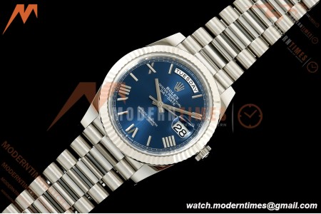 Rolex - DayDate 228239 Gain Weight 40mm Flt Pres SS/SS Blu/Rmn VSF V2 DD3255