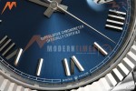 Rolex - DayDate 228239 Gain Weight 40mm Flt Pres SS/SS Blu/Rmn VSF V2 DD3255 | 롤렉스 - 데이데이트 228239 Gain Weight 40mm 플루티드 프레지던트 스테인리스 스틸/스테인리스 스틸 블루/로마 숫자 VSF V2 DD3255