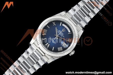 Rolex - DayDate 228239 Gain Weight 40mm Flt Pres SS/SS Blue Ombre/Rmn VSF V2 DD3255