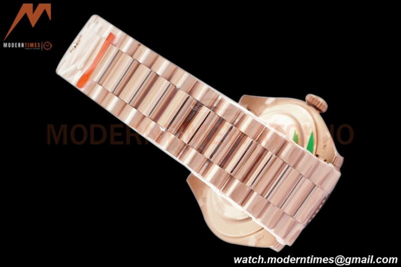 Rolex - DayDate 40mm Flt Pres RG/RG Brn/Dia EWF VR3255