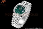 Rolex - DayDate 36mm 128238 Flt Pres SS/SS Malachite Green RAF A2836