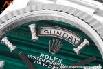 Rolex - DayDate 36mm 128238 Flt Pres SS/SS Malachite Green RAF A2836