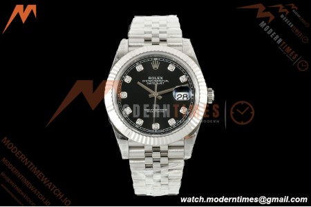 Rolex - Datejust 126334 41mm Jub Flt 904L SS/SS Blk/Dia VSF DD3235