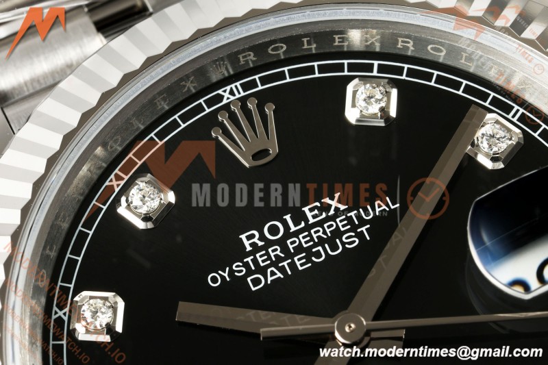 Rolex - Datejust 126334 41mm Jub Flt 904L SS/SS Blk/Dia VSF DD3235