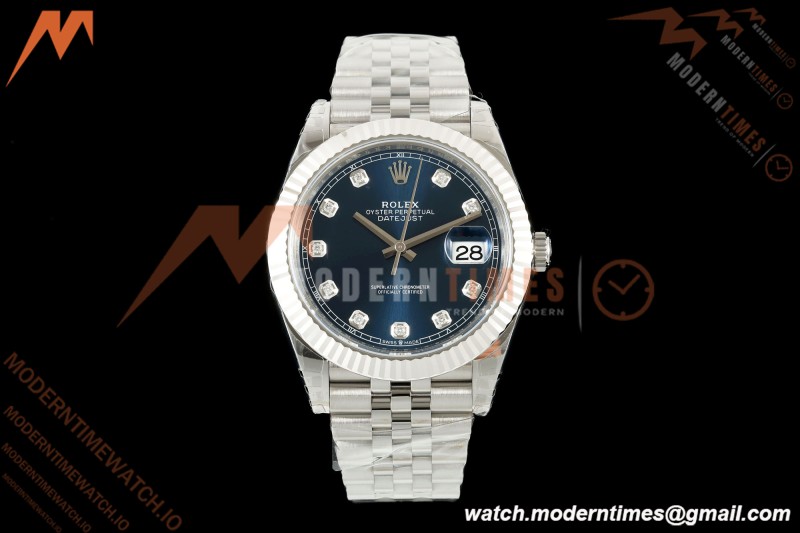 Rolex - Datejust 126334 41mm Jub Flt 904L SS/SS Blu/Dia VSF DD3235