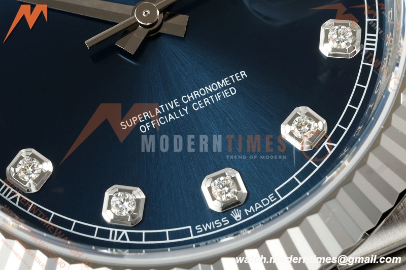 Rolex - Datejust 126334 41mm Jub Flt 904L SS/SS Blu/Dia VSF DD3235