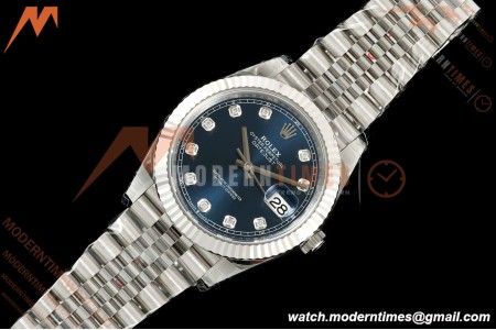 Rolex - Datejust 126334 41mm Jub Flt 904L SS/SS Blu/Dia VSF DD3235