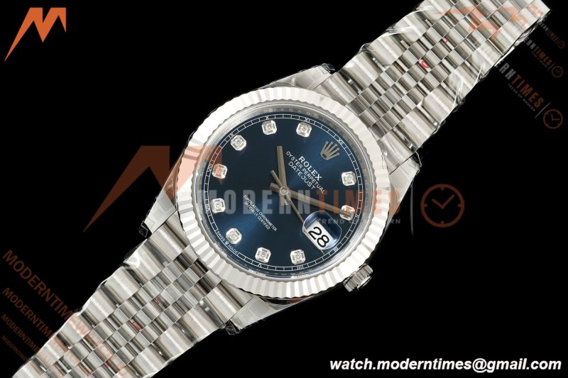 Rolex - Datejust 126334 41mm Jub Flt 904L SS/SS Blu/Dia VSF DD3235