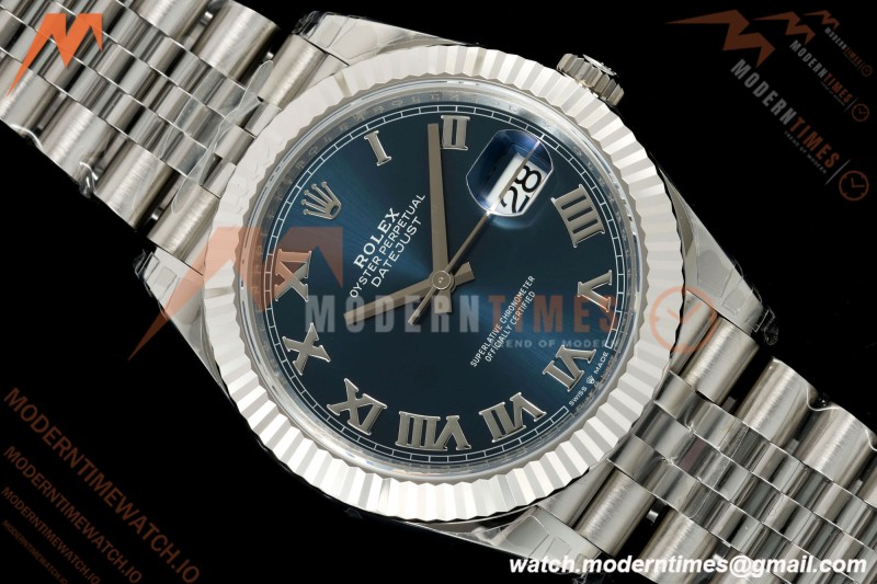 Rolex - Datejust 126334 41mm Jub Flt 904L SS/SS Blu/Rmn VSF DD3235