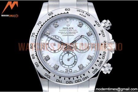 Rolex - Daytona 116519 SS/SS M-White/Dia OMF A7750