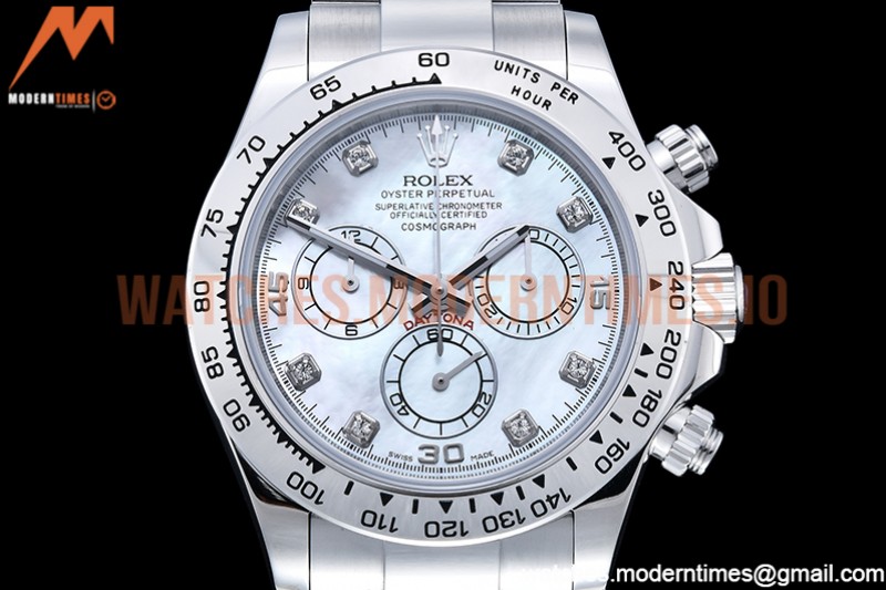 Rolex - Daytona 116519 SS/SS M-White/Dia OMF A7750