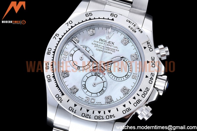 Rolex - Daytona 116519 SS/SS M-White/Dia OMF A7750