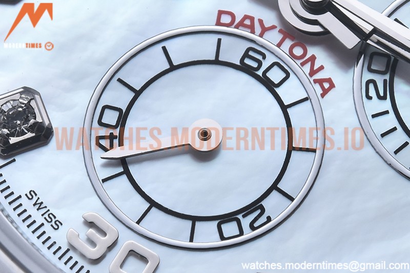 Rolex - Daytona 116519 SS/SS M-White/Dia OMF A7750