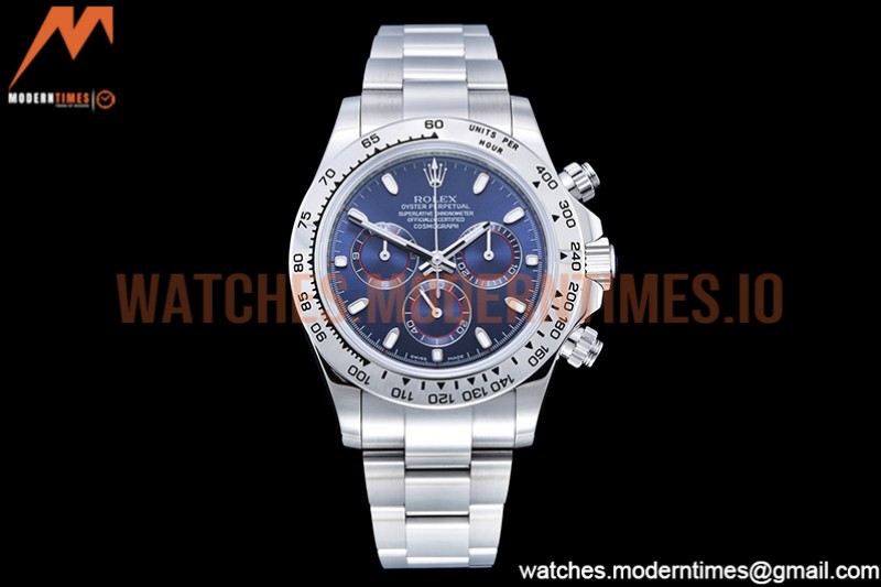 Rolex - Daytona 116519 SS/SS Blue/Stk OMF A7750