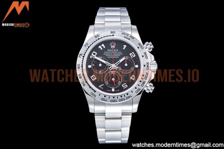 Rolex - Daytona 116519 SS/SS Black/Num OMF A7750