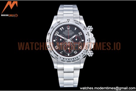 Rolex - Daytona 116519 SS/SS Black/Num OMF A7750