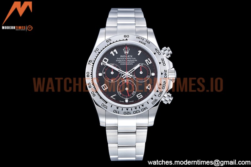 Rolex - Daytona 116519 SS/SS Black/Num OMF A7750