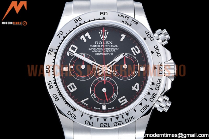 Rolex - Daytona 116519 SS/SS Black/Num OMF A7750