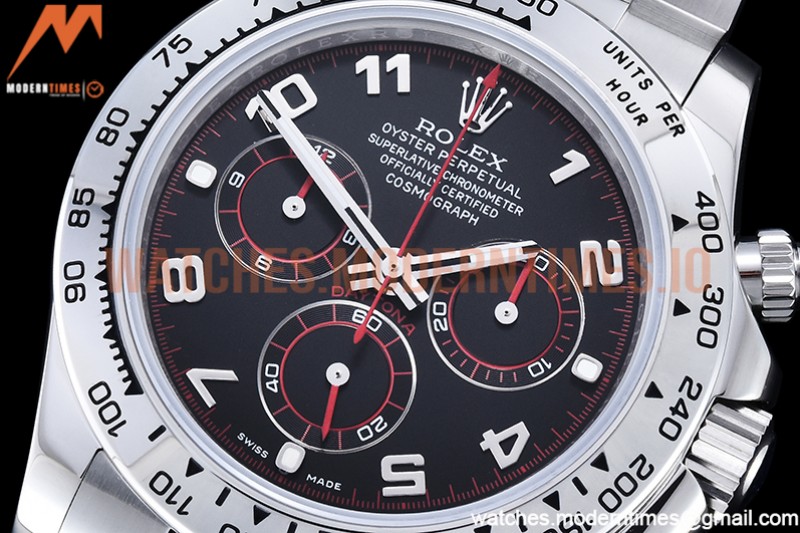 Rolex - Daytona 116519 SS/SS Black/Num OMF A7750