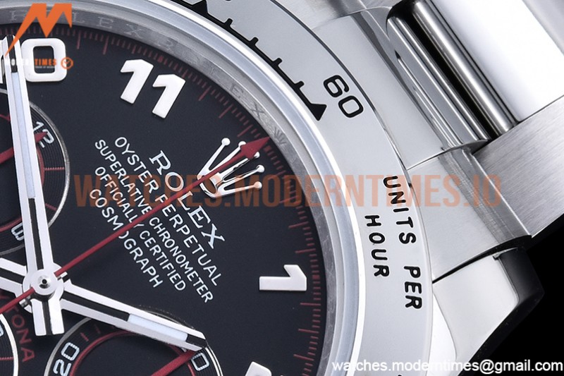 Rolex - Daytona 116519 SS/SS Black/Num OMF A7750