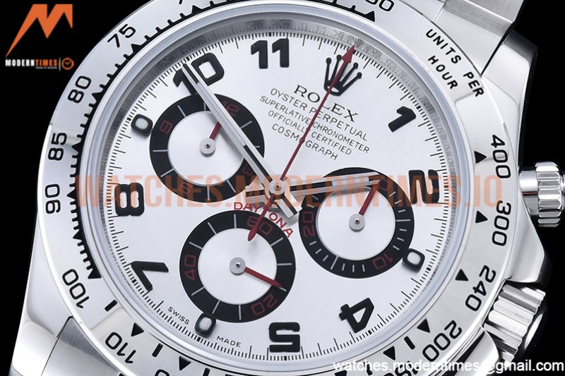 Rolex - Daytona 116519 SS/SS White/Num OMF A7750