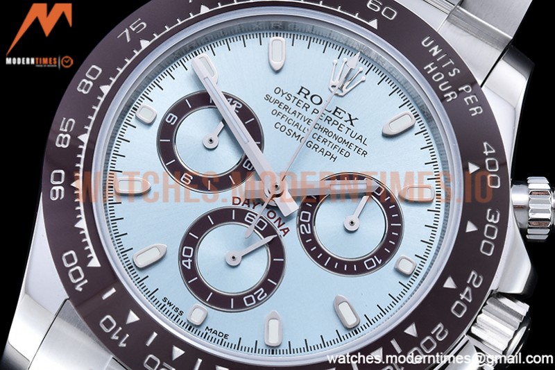 Rolex - Daytona 116500 Brn SS/SS I-Blue/Stk OMF A7750