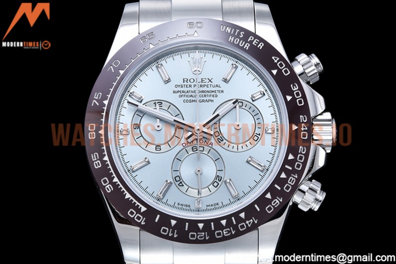 Rolex - Daytona 116500 Brn SS/SS I-Blue/Dia OMF A7750