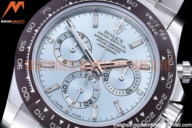 Rolex - Daytona 116500 Brn SS/SS I-Blue/Dia OMF A7750