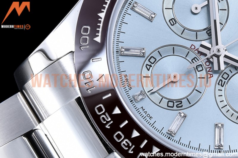 Rolex - Daytona 116500 Brn SS/SS I-Blue/Dia OMF A7750