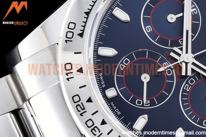 Rolex - Daytona 116509 904L SS/SS Blue/Stk QF V2 Asia 4130