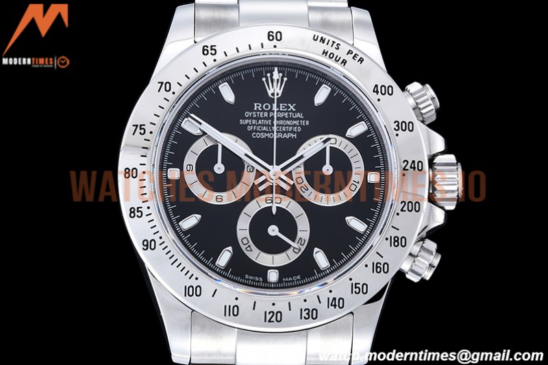 Rolex - Daytona 116520 904L SS/SS Blk/Stk QF SH4130