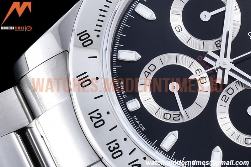 Rolex - Daytona 116520 904L SS/SS Blk/Stk QF SH4130