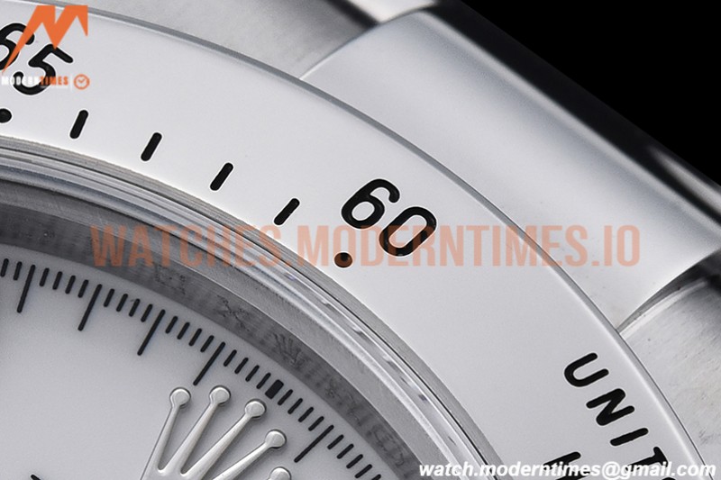 Rolex - Daytona 116520 904L SS/SS Wht/Stk QF SH4130
