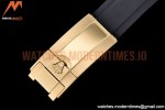 Rolex - Daytona 116518 904L YG/RU Blk/Stk QF Asia 4130