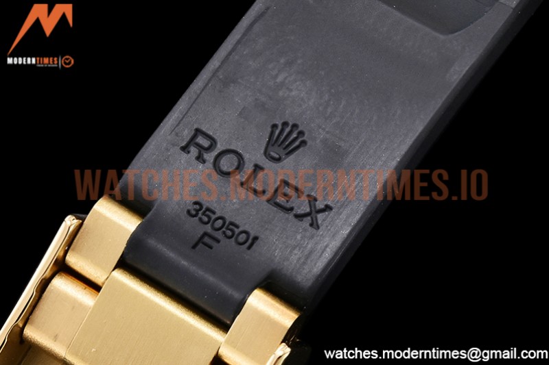 Rolex - Daytona 116518 904L YG/RU Blk/Stk QF Asia 4130