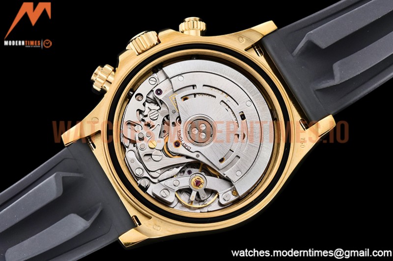 Rolex - Daytona 116518 904L YG/RU Blk/Stk QF Asia 4130