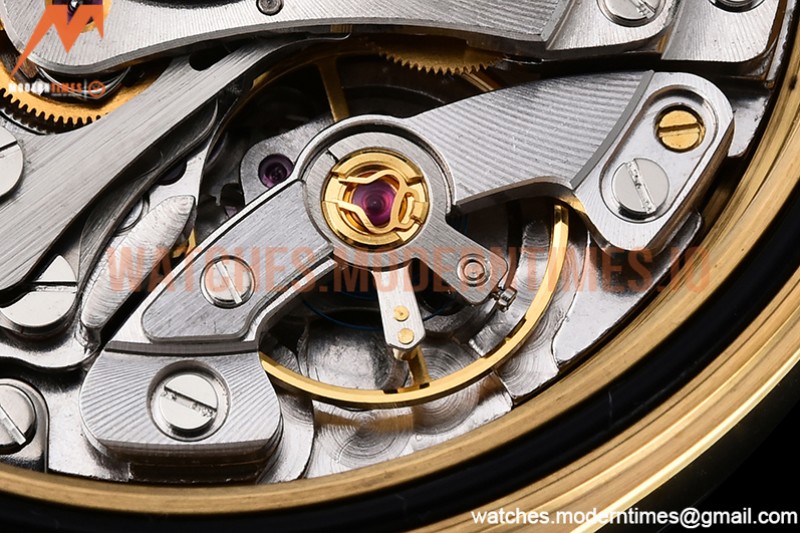 Rolex - Daytona 116518 904L YG/RU Blk/Stk QF Asia 4130