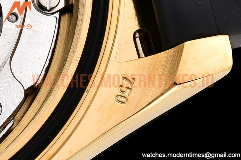 Rolex - Daytona 116518 904L YG/RU Blk/Stk QF Asia 4130