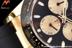 Rolex - Daytona 116518 904L YG/RU Blk/Stk QF Asia 4130