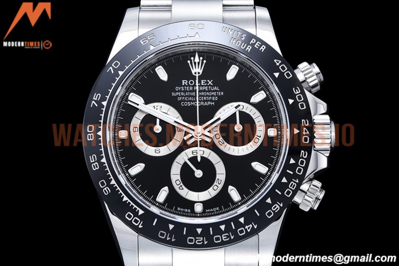Rolex - Daytona 116500 SS/SS Black/Stk APSF SH4130