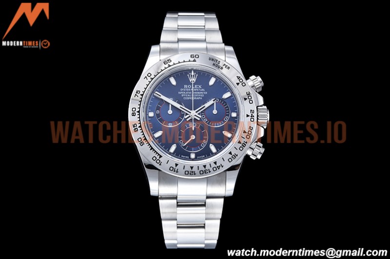Rolex - Daytona 116509 904L WG/WG Blue/Stk QF V3 SH4130