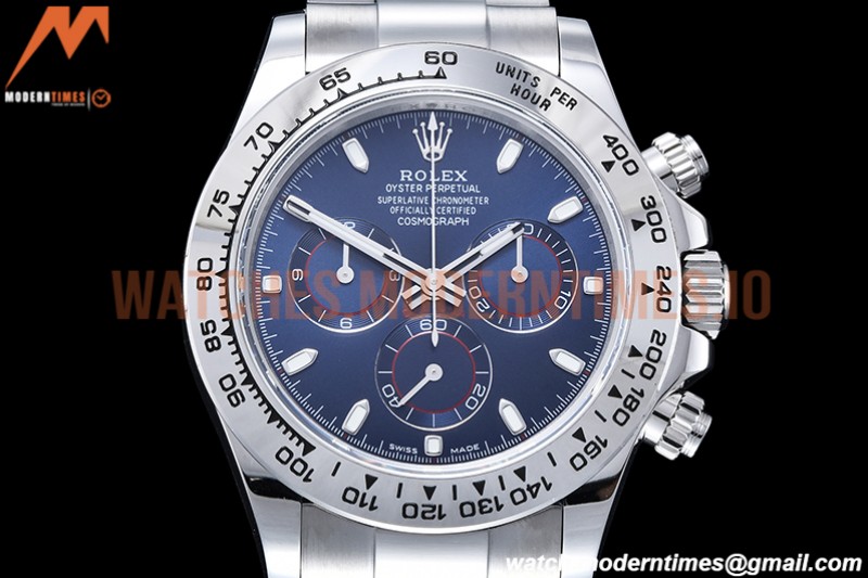 Rolex - Daytona 116509 904L WG/WG Blue/Stk QF V3 SH4130