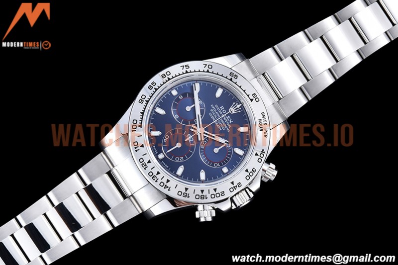 Rolex - Daytona 116509 904L WG/WG Blue/Stk QF V3 SH4130