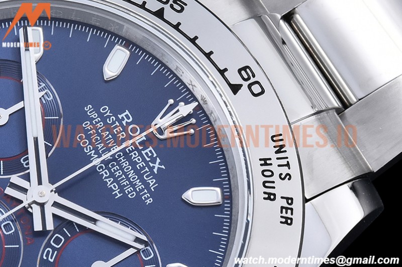 Rolex - Daytona 116509 904L WG/WG Blue/Stk QF V3 SH4130