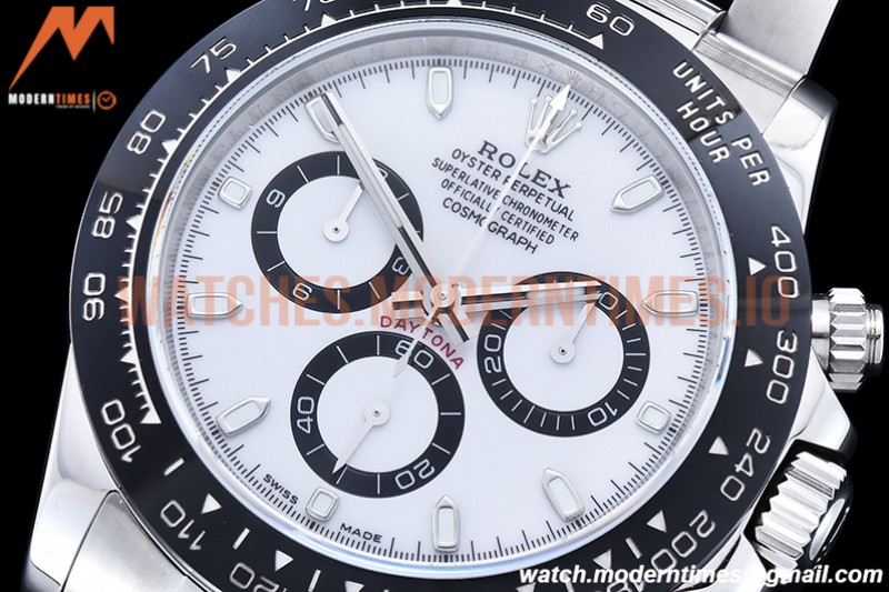 Rolex - Daytona 116500 CER SS/SS White 904L QF V3 SH4130