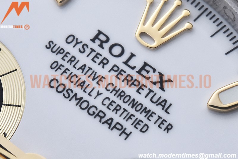 Rolex - Daytona 116503 904L YG/SS Wht/Stk QF V3 SH4130