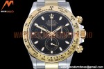 Rolex - Daytona 116503 904L YG/SS Blk/Stk QF V3 SH4130